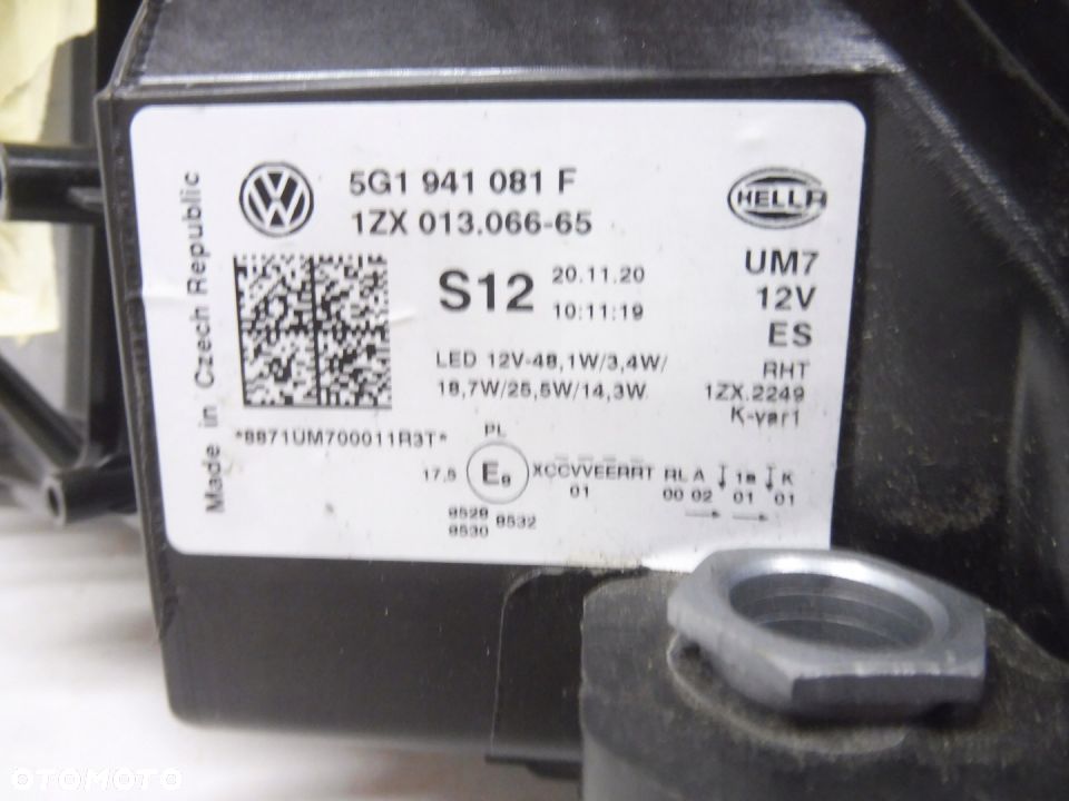 VW GOLF 7 LIFT GTE LAMPA PRZEDNIA FULL LED 5G1 - 3