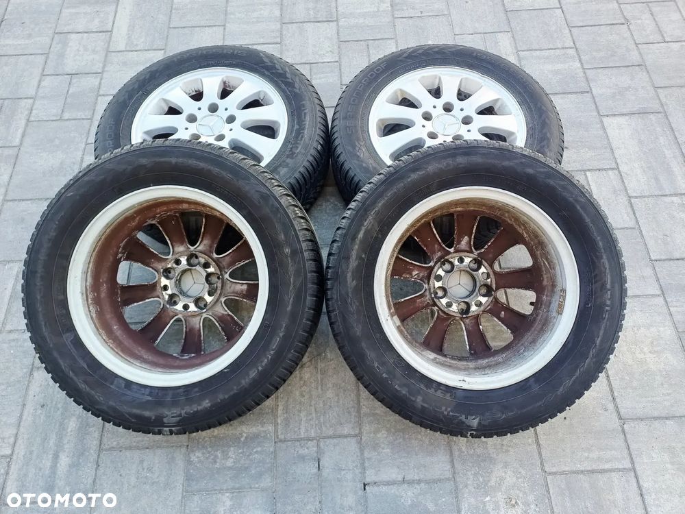 FELGI Z OPONAMI KOŁA ALUMINIOWE MERCEDES W169 R15 5X112 ET44 66,6 mm OPONY SEASONPROOF R15 195/65 WIELOSEZON NR17 - 13