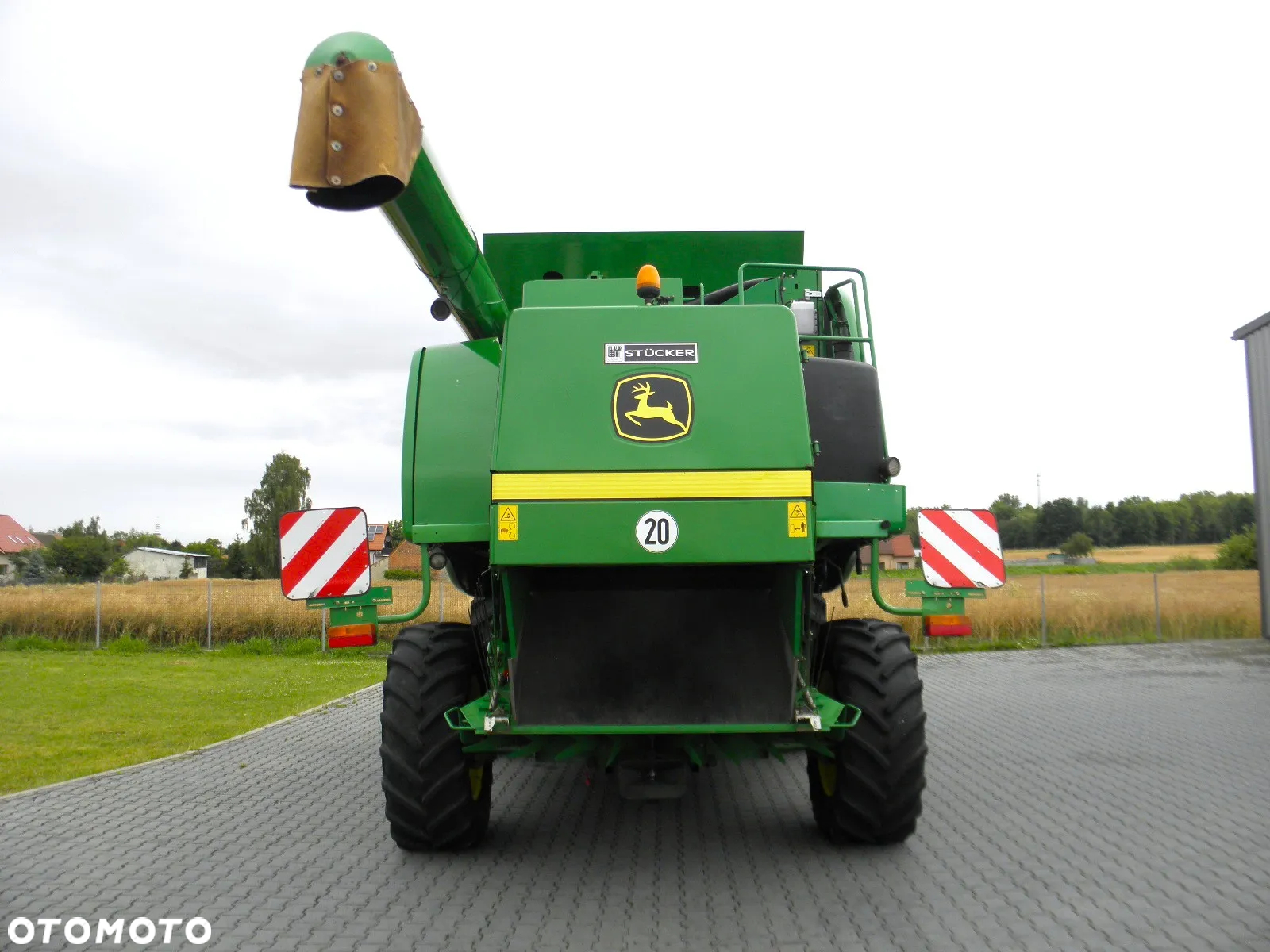 John Deere C 670 2008 Rok, heder 7,6m, 1900 mtg, Nie Malowany, Stan Idealny - 11