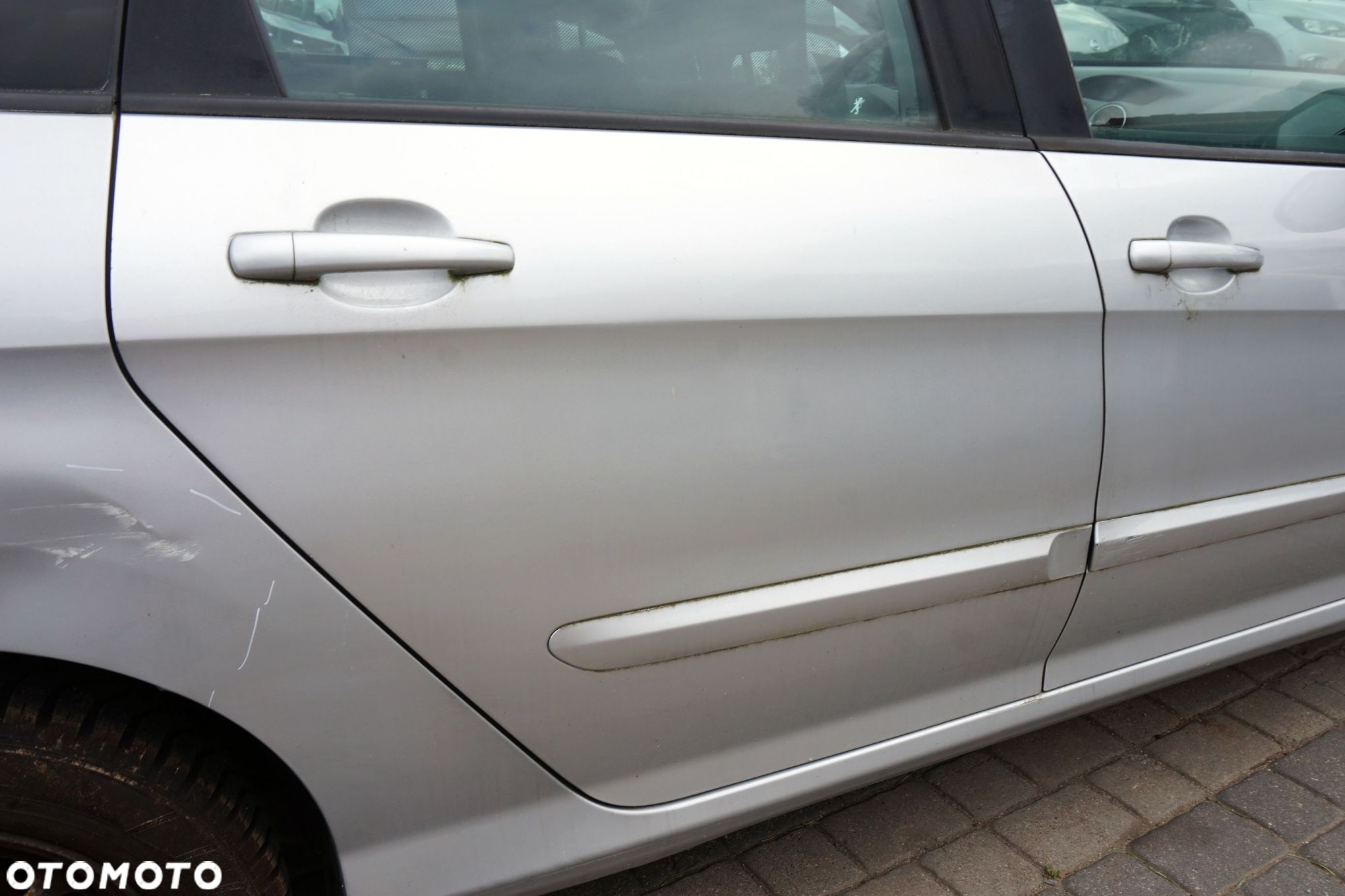 DRZWI TYLNE PRAWE 308 I T7 SW KOMBI EZRC  SREBRNY PEUGEOT 2007-2011 - 4