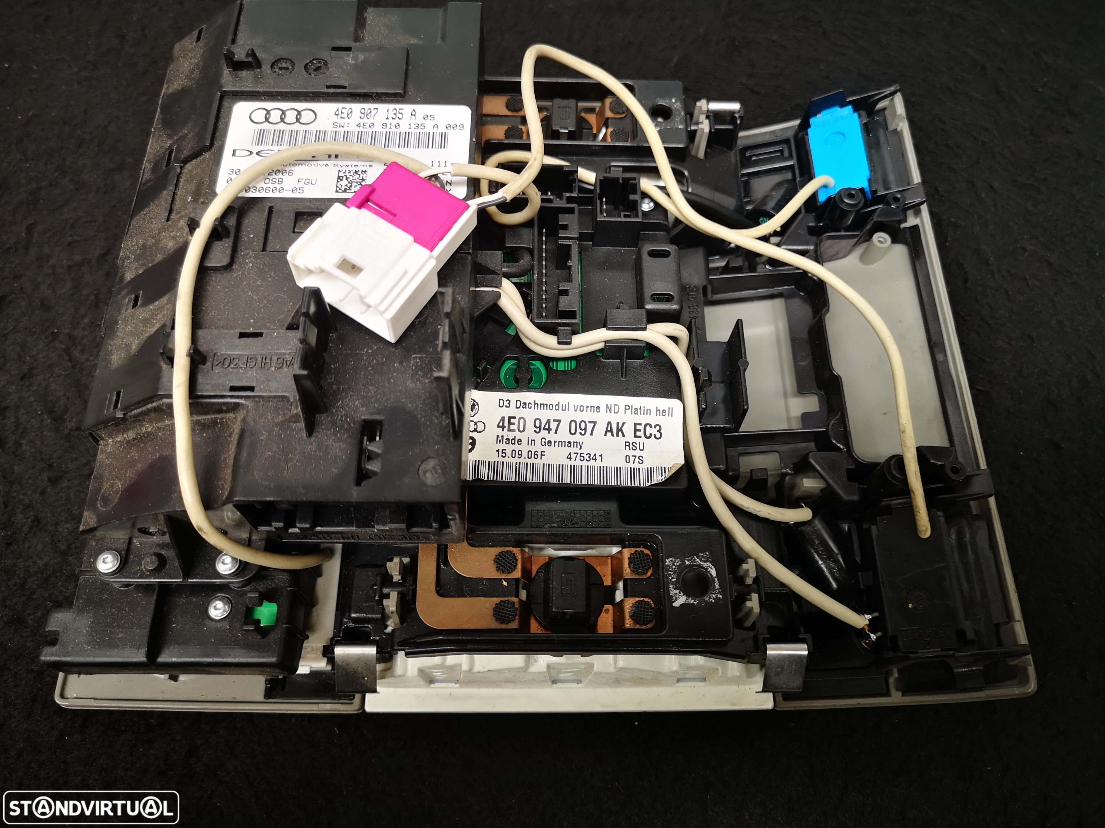 Plafonier Luz interior originais frente audi a8 d3 4e0 2003+ - 5