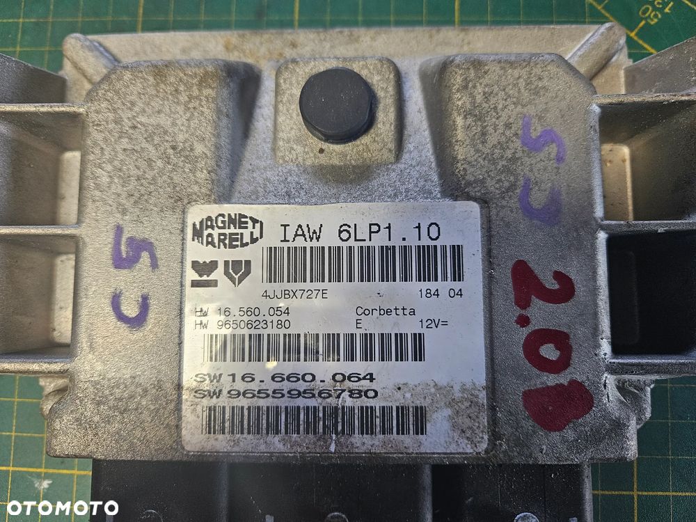 Peugeot 407 Citroen C5 X7 III C8 1.8 2.0 16V komputer sterownik silnika IAW  IAW  6LP1 965595678 - 1