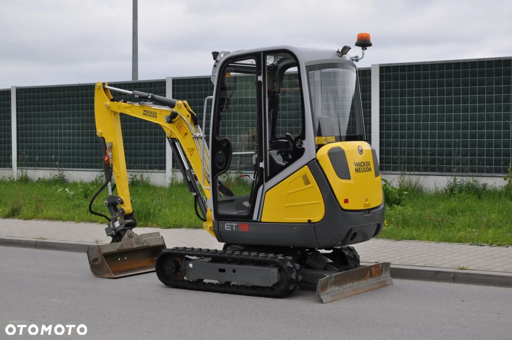 Wacker Neuson ET18 MAŁO MTG JAK NOWA!!! ŁYŻKA SKARPOWA HYDRAULICZNA WYJŚCIA HYDRAULICZNE - 37