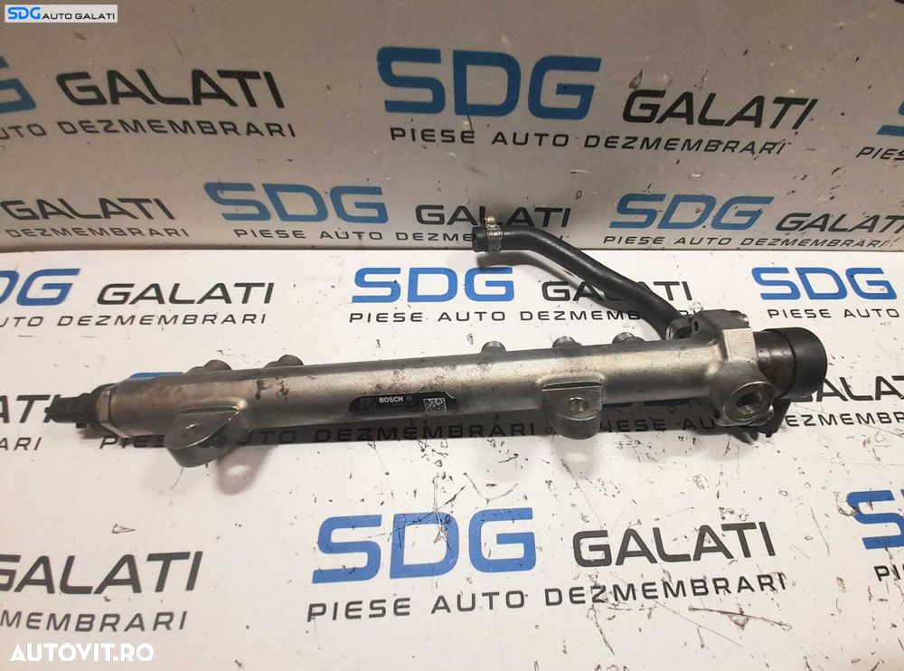 Rampa Presiune Injectoare Distribuitor Carburant Motorina Lancia Musa 1.3 JTD Multijet 2004 - 2012 Cod 46817523 0445214044 [N0224] - 5