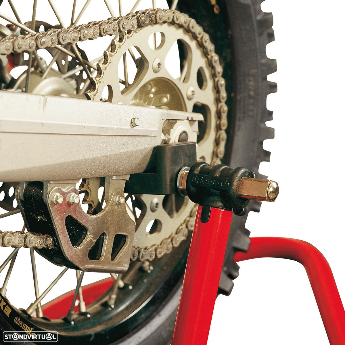 adaptadores de borracha para cavalete traseiro rs-17 bike lift - 1