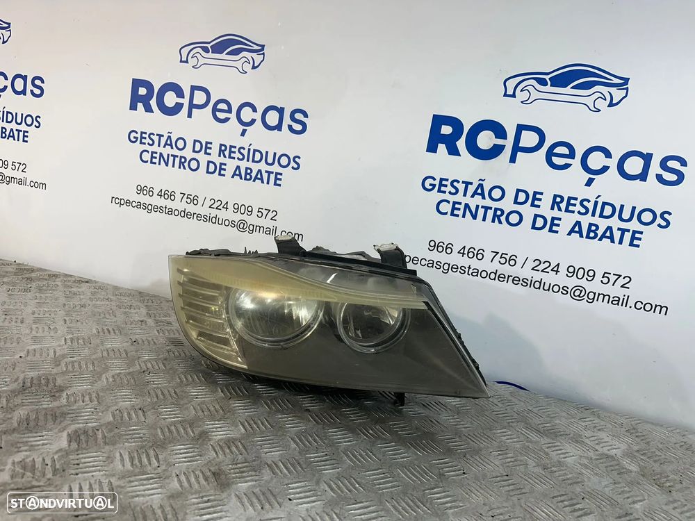.Farois Oticas Frente Frontal Esquerda Direita Original Halogenio Valeo BMW Serie 3 E90 Carro Sedan E91 Touring Carrinha 2007 - 2013 - 11