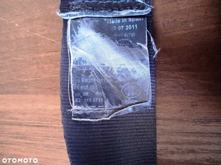 Pas bezpieczeństwa przód lewy prawy tył Seat Exeo 3r1857706, 3r1857705, 3r0857805, - 3