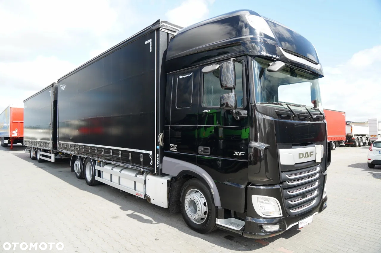 DAF XF 480 / KLIMATYZACJA POSTOJOWA /  ZESTAW TANDEM / 120 M3 / PRZEJAZDOWY / Wecon / 2019 / PO KONTRAKCIE SERWISOWYM - 6