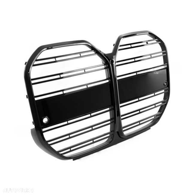 Grila Dubla Grile Nari Duble M Sport BMW G26 Grand Coupe, Negru Lucios - 2