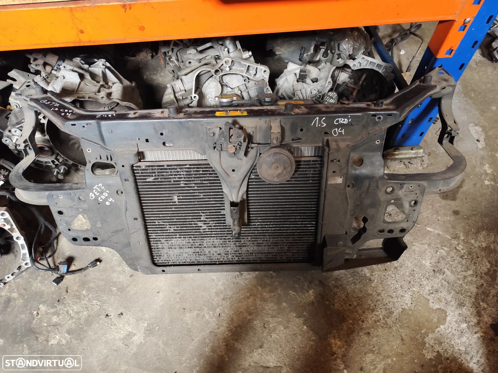 HYUNDAI GETZ 1.5 CDRI FRENTE FIBRA RADIADOR TERMOVENTILADOR - Z481 - 1