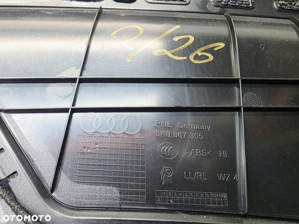 BOCZEK DRZWI LEWY TYŁ AUDI A4 B8 8K0867305 2/26 SKÓRA - 7