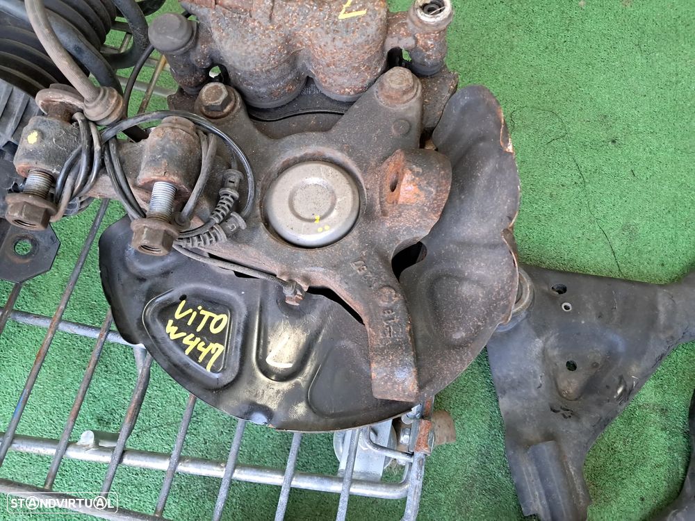 Suspensão Amortecedor Manga de eixo triângulos Mercedes Vito Viano W447 - 5