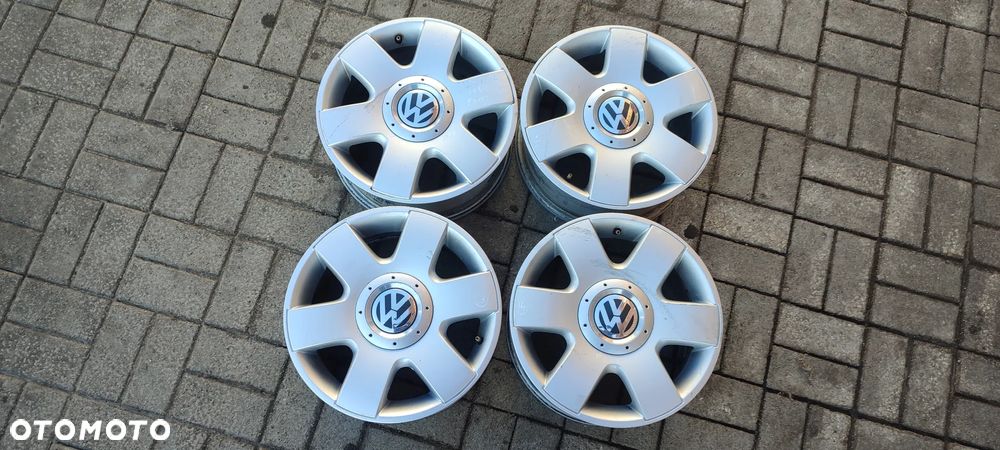 2K0601025 FELGI ALUMNIOWE 5x112 6Jx15 CALI ET 47 VW CADDY TOURAN GOLF V VI VII KOMPLET 4 SZTUKI - 1