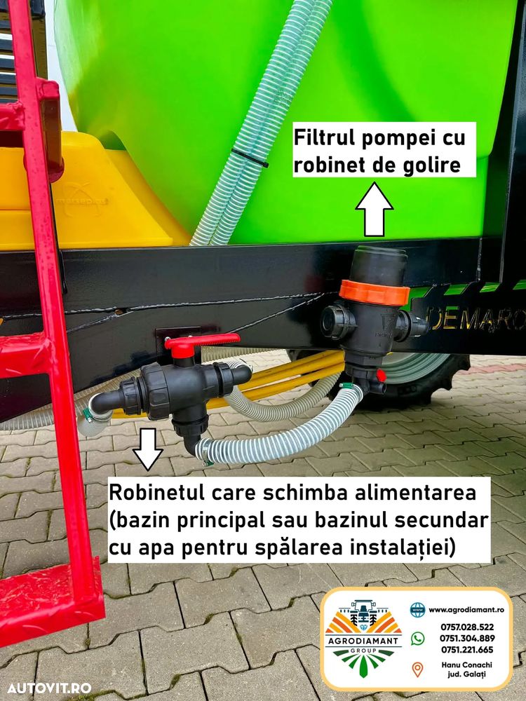 Alta Instalatie de erbicidat tractata full hidraulica DEMAROL CYCLON 2000L - 22