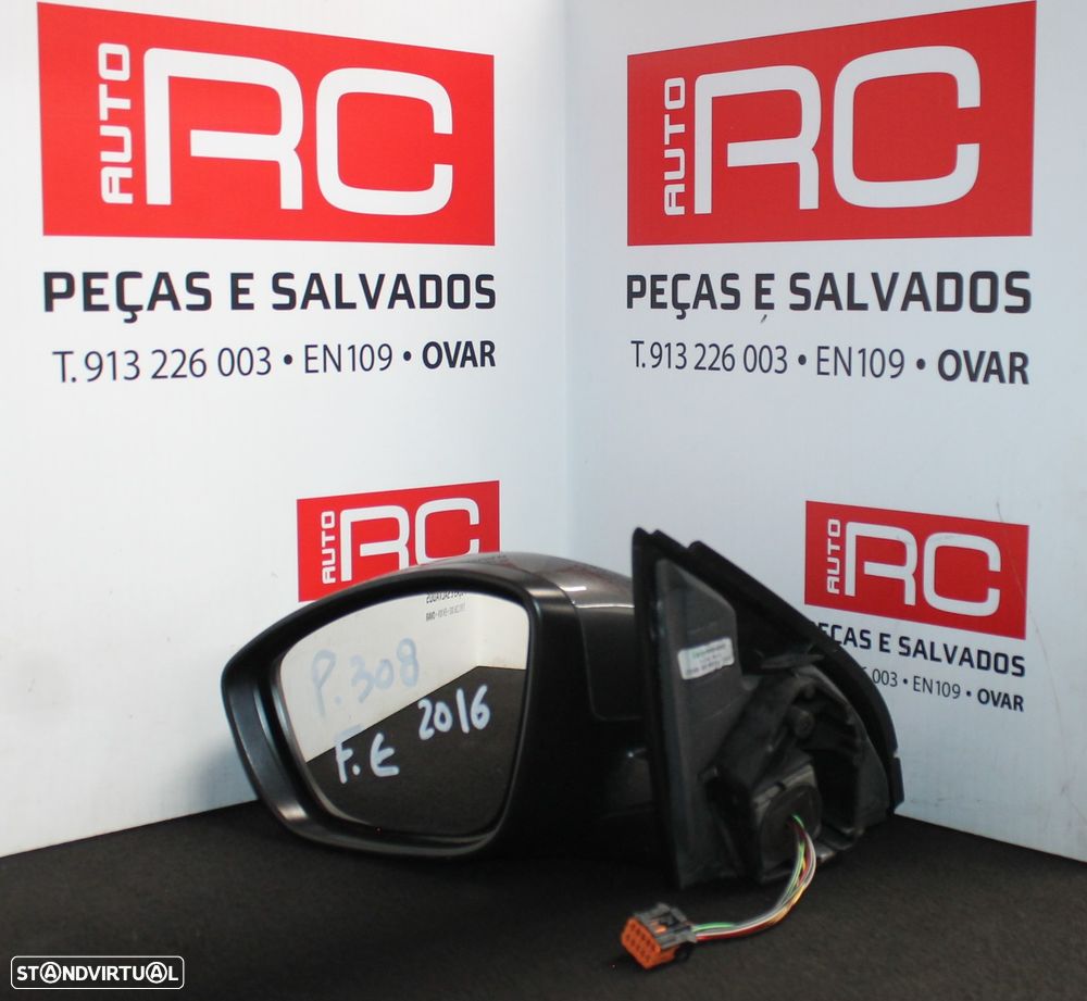 ESPELHO RETROVISOR ESQUERDO PEUGEOT 308 - 1