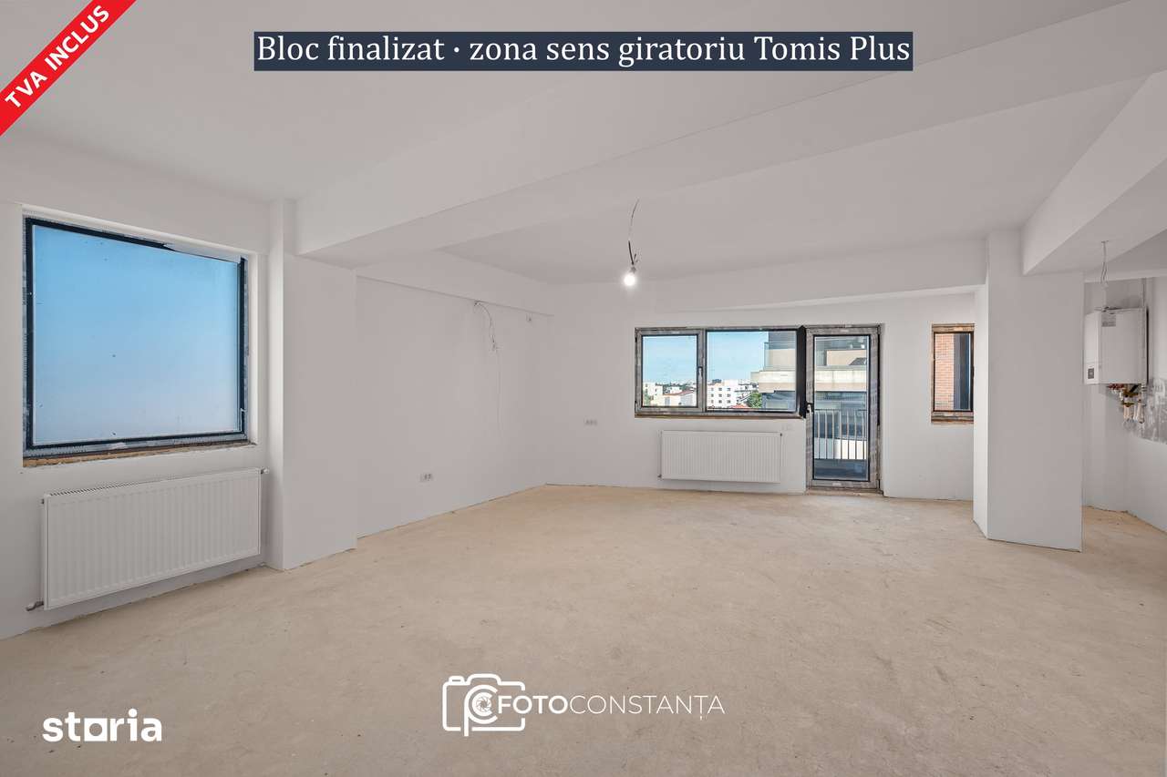 #Apartament decomandat cu 2 camere | dressing și terasă | TVA inclus — fotografia 1