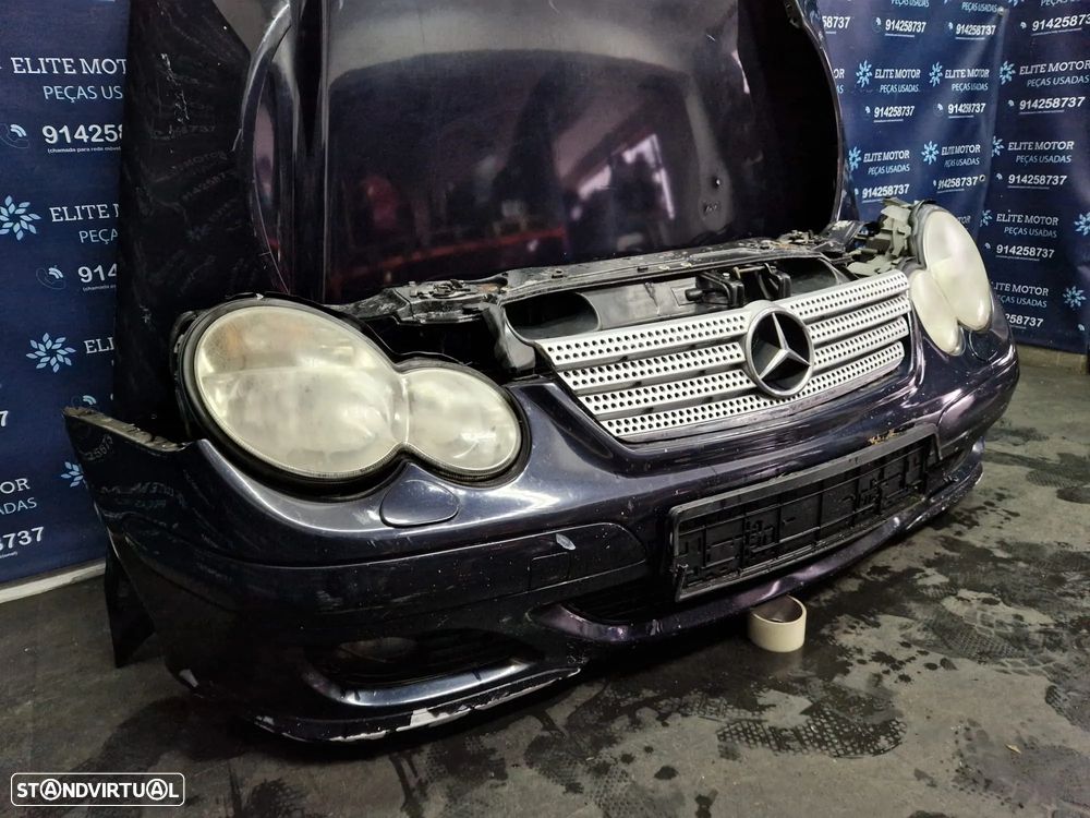 Frente completa usada MERCEDES CLASS C W203 SPORT COUPE 220 CDI capot parachoques oticas guarda lamas radiador - 4