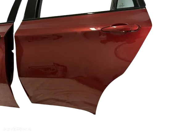 BMW X6 E71 E72 08-14r Drzwi Lewe przednie przód tył tylne idealne  kod lak VERMILIONROT METALLIC A82/3 - 9