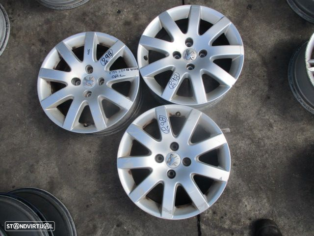 Jante Solta Jant298 PEUGEOT 207 2007 1.6HDI 90CV 5P CINZENTO 27 6Jx16 4X108 64.1MM - 2