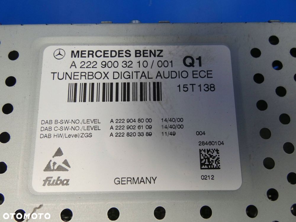 MERCEDES C KLASA W205 S W222 GLC W253 TUNER WZMACNIACZ RADIA - 2