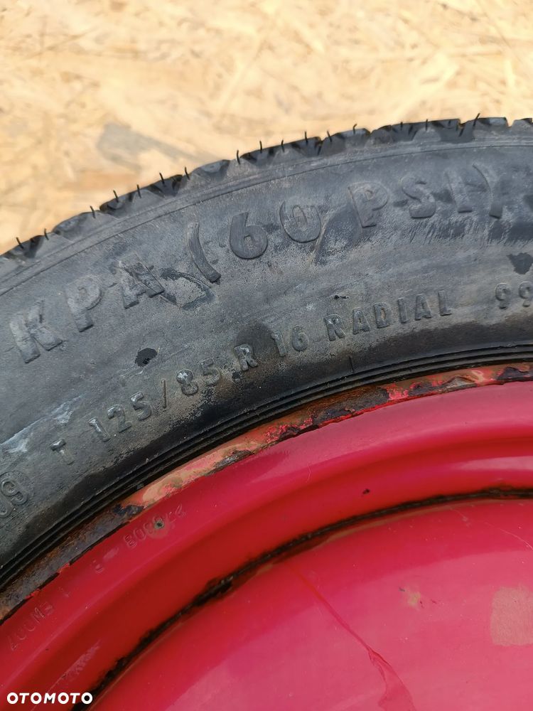 KOŁO DOJAZDOWE ZAPASOWE PEUGEOT 308 CITROEN 16 CALI 4X108 - 4