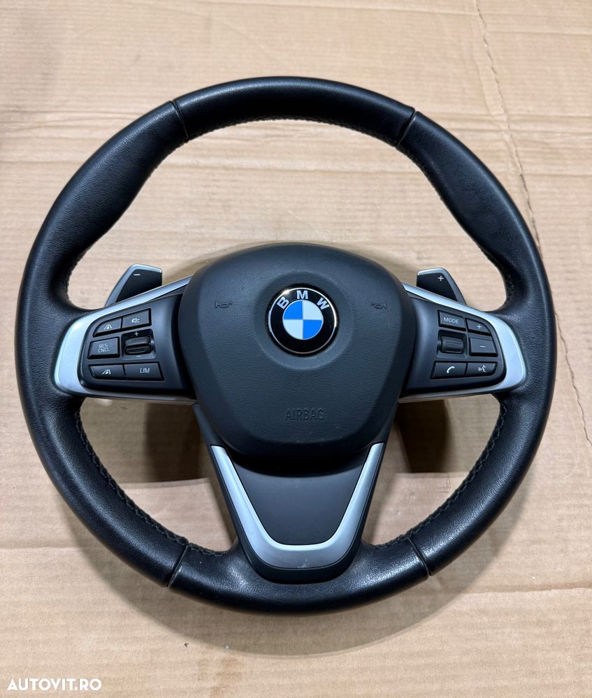 Volan piele cu comenzi, padele si airbag BMW X1 F48 LCI an 2019-2022 - 1