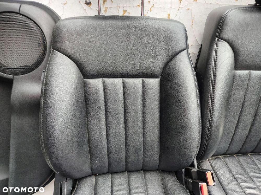 FOTEL FOTELE KANAPA BOCZKI CZARNA SKÓRA KOMPLET MERCEDES ML W164 - 15