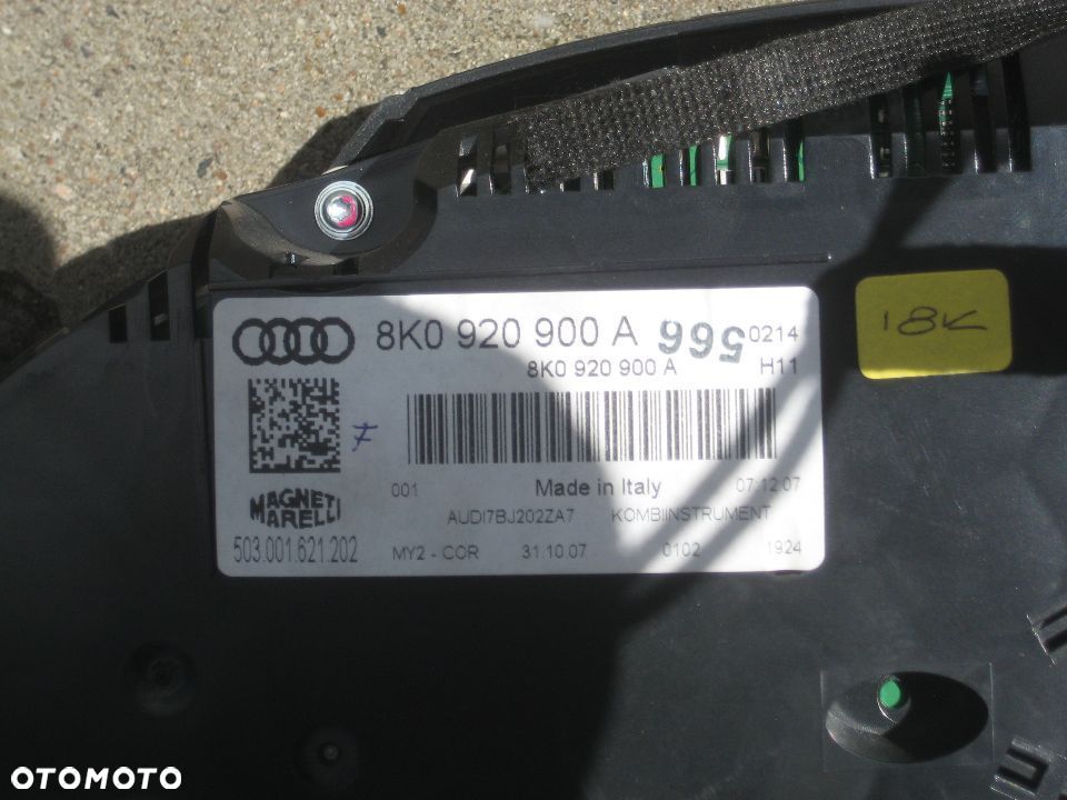audi a4 b8  1,8 tfsi komputer licznik zestaw startowy 8k1907115a 8k0920900a europa - 15