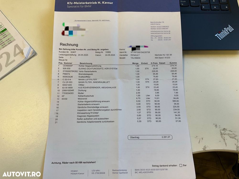 Renault Talisman ENERGY dCi 160 EDC INTENS - 36