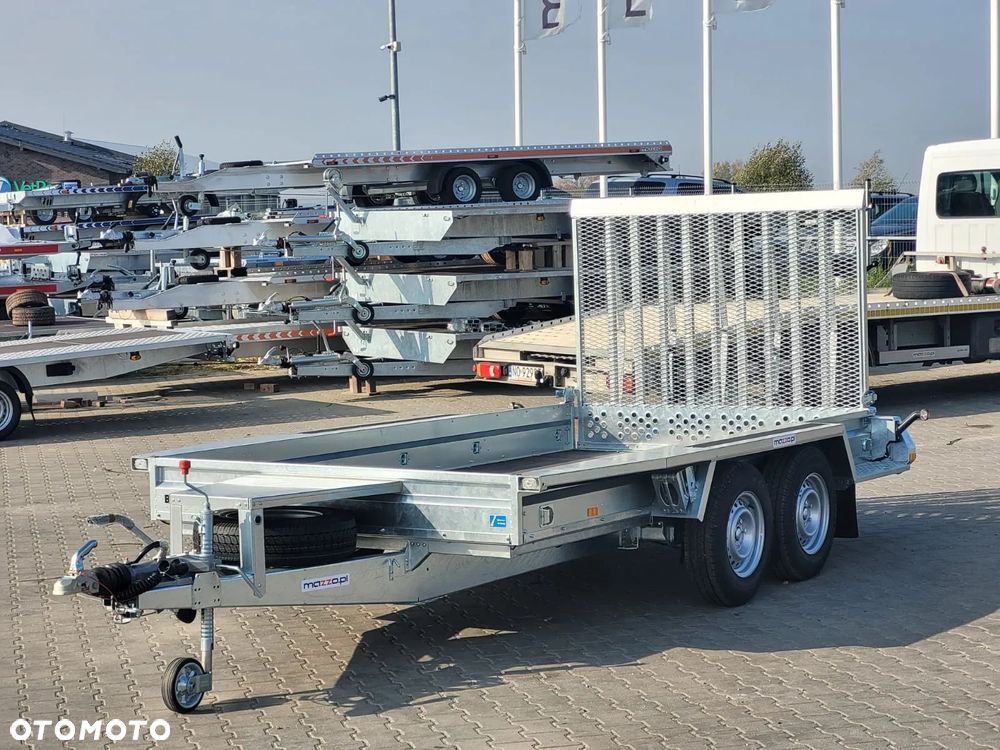 Brenderup Dostawa przyczepa koparkowa budowlanka z trapem 365x180x25cm DMC3500 kg MOCNA I SOLIDNA pod minikoparkę - 3