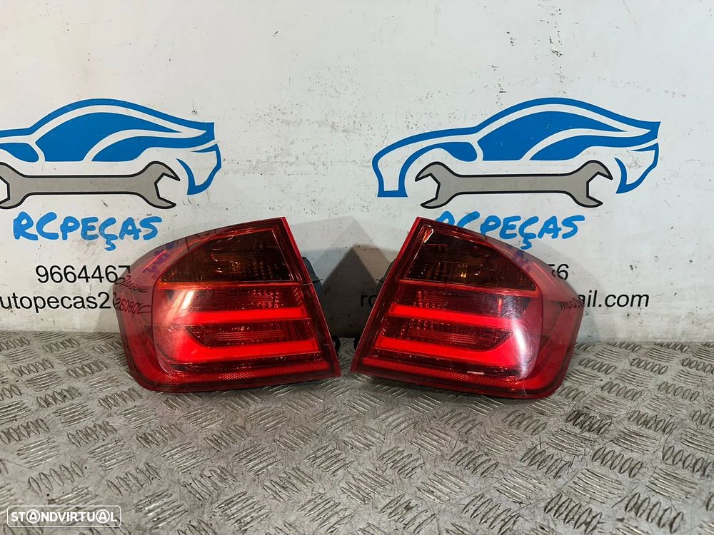.Conjunto Farolins Led Traseiros Trás Esquerdo Direito BMW Serie 3 F30 Sedan Carro 2011 - 2018 - 1