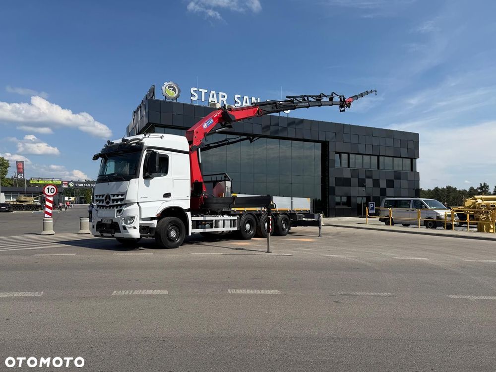 Mercedes-Benz AROCS 3253 8x4 HMF 5020 Fly Jib HDS Żuraw Crane Kran - 20
