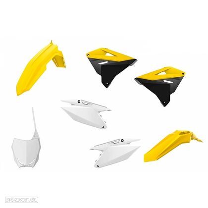 kit plasticos restyling polisport cor original suzuki rm 125 / 250 - 1