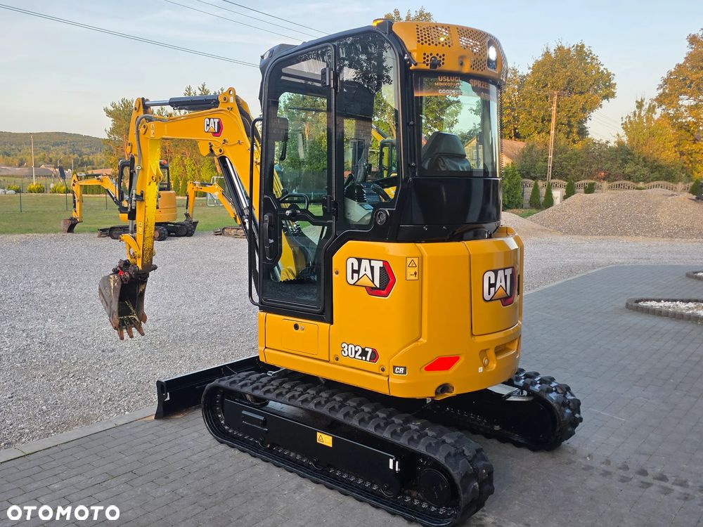 Caterpillar CAT 302.7 CR mini koparka szybkozłącze 3 łyżki piękna serwisowana 1 wł JCB sprowadzona w oryginale - 2