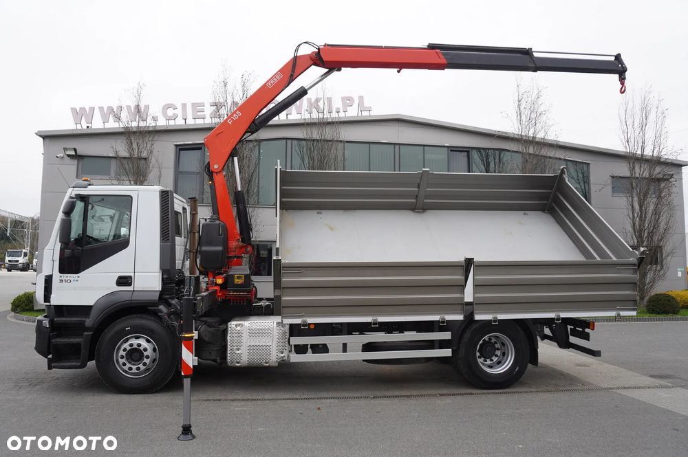 Iveco Stralis 19.310 E6 4x2 / Fassi F155A.0.22 / 690 MTH! / pilot / NOWA 3-stronna wywrotka - 6