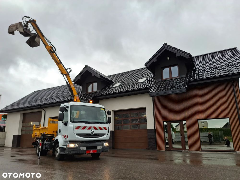 Renault Midlum Wywrotka 3 Stronna HDS HIAB Żuraw Dźwig Hydroburta Łyżka Chwytak Obrotowy - 16