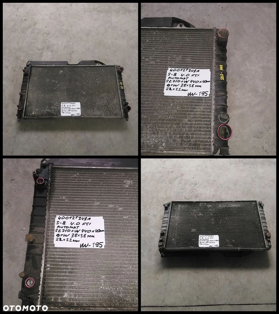 VW AUDI SEAT SKODA CHŁODNICA WODY AUKCJA NR1 - 12