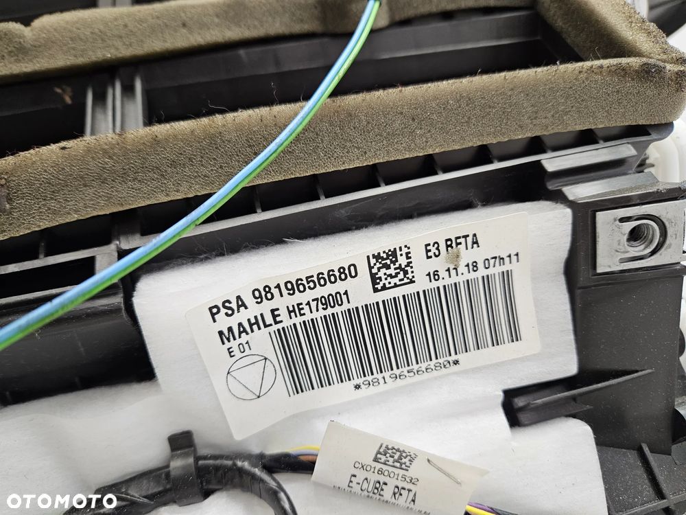 citroen c4 cactus lift nagrzewnica dmuchawa 9819656680 - 2