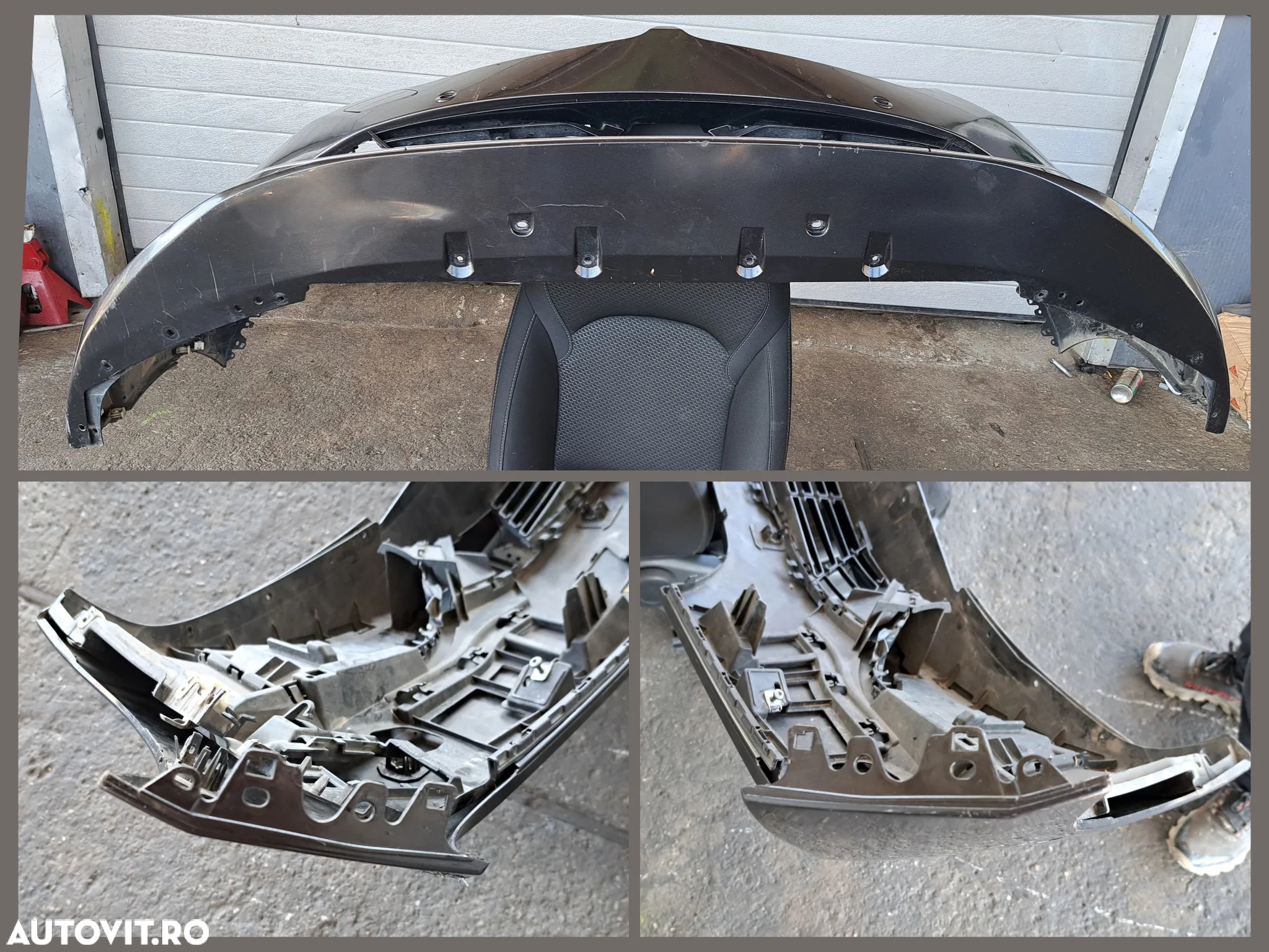 Bara fata negru cu chrome BMW seria 7 G11 LCI G12 LCI Senzor radar Senzor PDC Senzor crush impact frontal Senzor temperatura Instalatie electrica senzori bara fata - 4