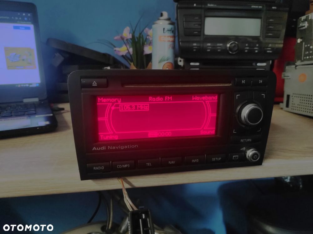 RADIO AUDI NAWIGATION MMI AUDI A3 8P LIFT 2DIN 8P0035191P ROZKODOWANE WYSYŁKA !!!! - 1