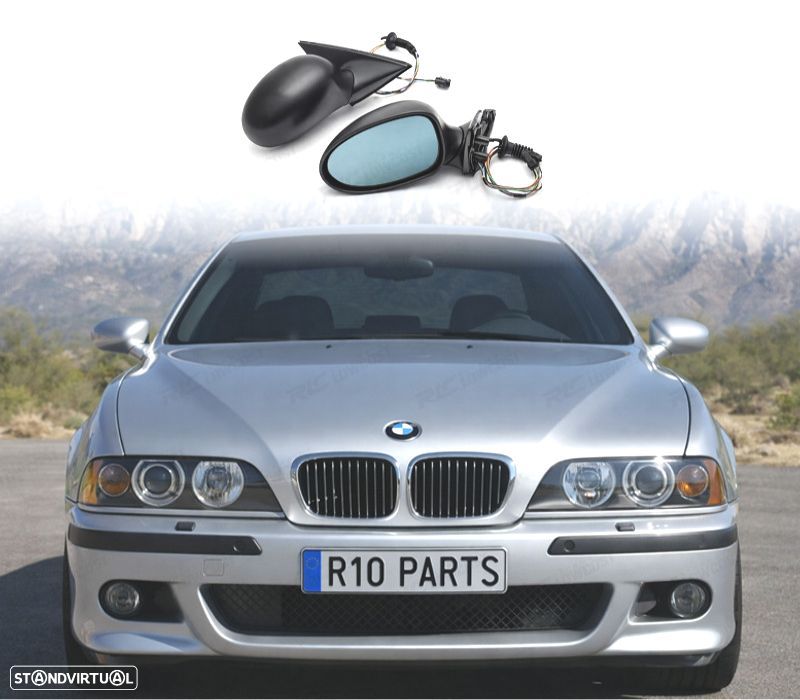 ESPELHOS RETROVISORES REBATÍVEIS BMW E39 LOOK M5 - 1