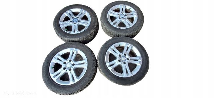 MERCEDES W211 KOMPLET ALUFELG R16 5X112 ALUFELGI OPONY - 1