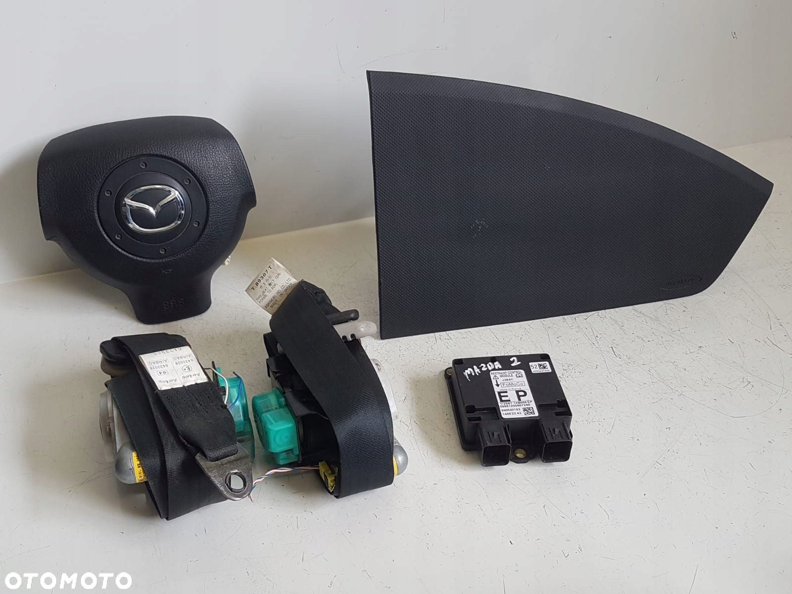 MAZDA 2 02- PODUSZKI PODUSZKA AIR-BAG PASY MODUŁ - 2