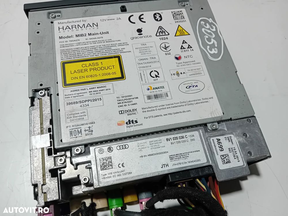 Unitate Navigatie Multimedia MIB2 Card+Sim Audi A3 8V Cod 8V1035036C - 4