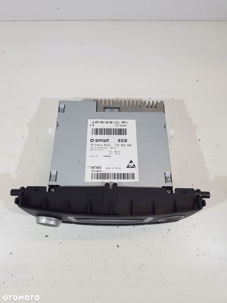radio base a4519016500 smart fortwo ii 451 07- - 3