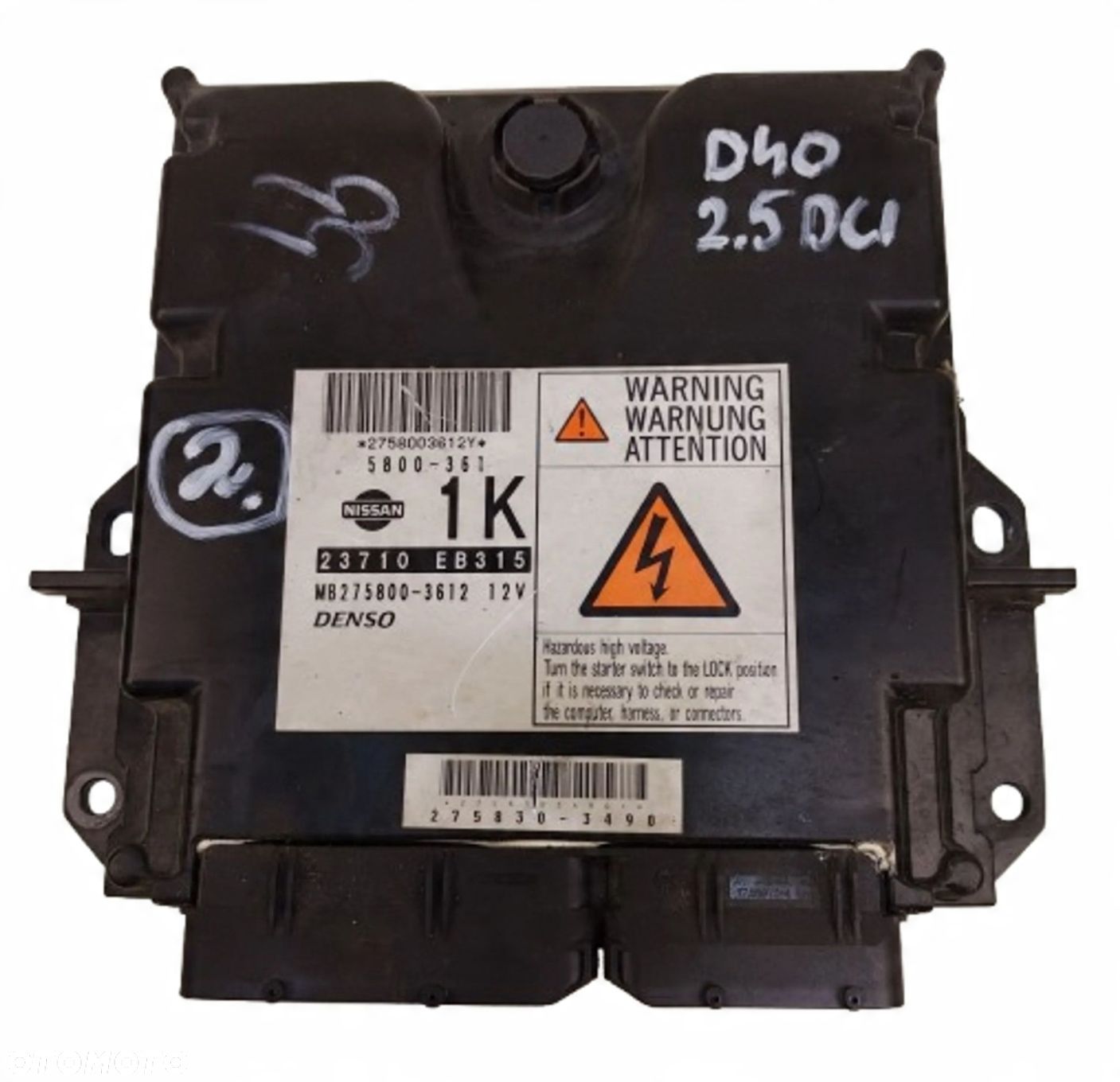 NISSAN NAVARA D40 2.5 DCI KOMPUTER STEROWNIK SILNIKA 23710-EB315 - 1