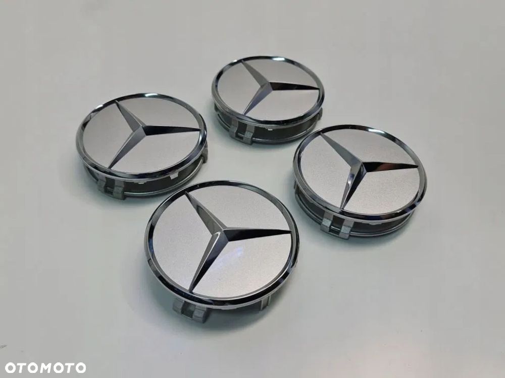 NOWY ORYGINALNY DEKIELEK KAPSEL MERCEDES AMG srebrny 75mm - 3