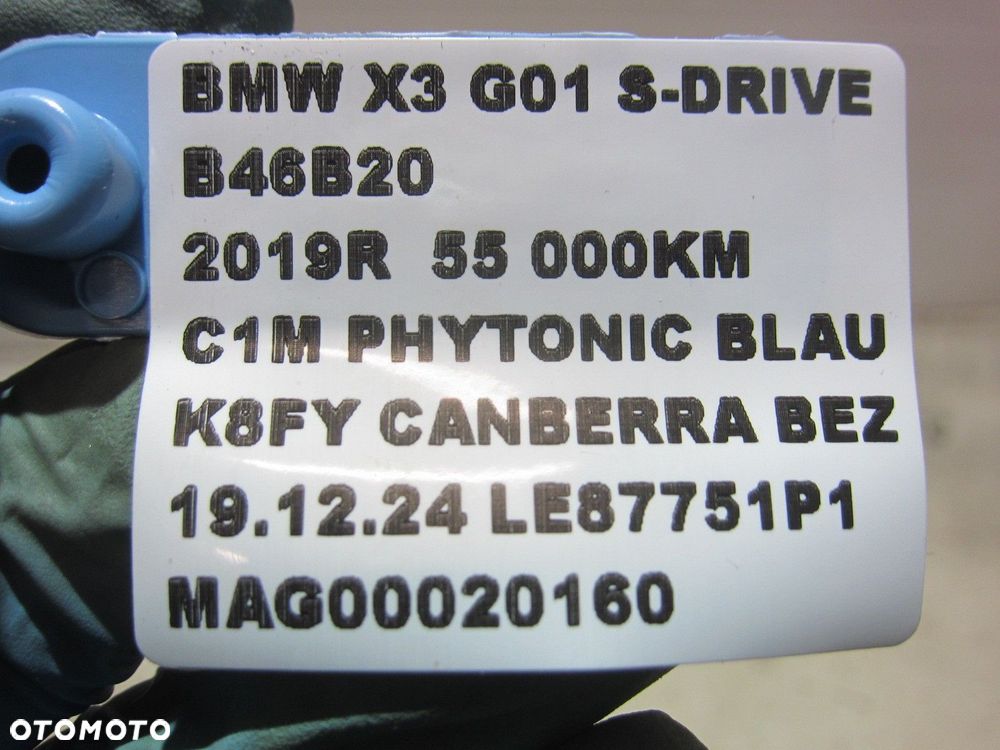 BMW X3 G01 G02 WĄŻ WODY ZBIORNICZKA WYRÓWNAWCZEGO 17127535528 7535528 X - 7