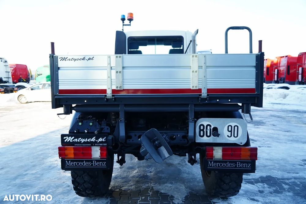 Mercedes-Benz UNIMOG U300 / 4X4 / BASCUNĂTOR 3 LATE / PLUG / MUNICIPAL / CUPLĂRI HIDRAULICE / EPS + AMBREIAJ - 14