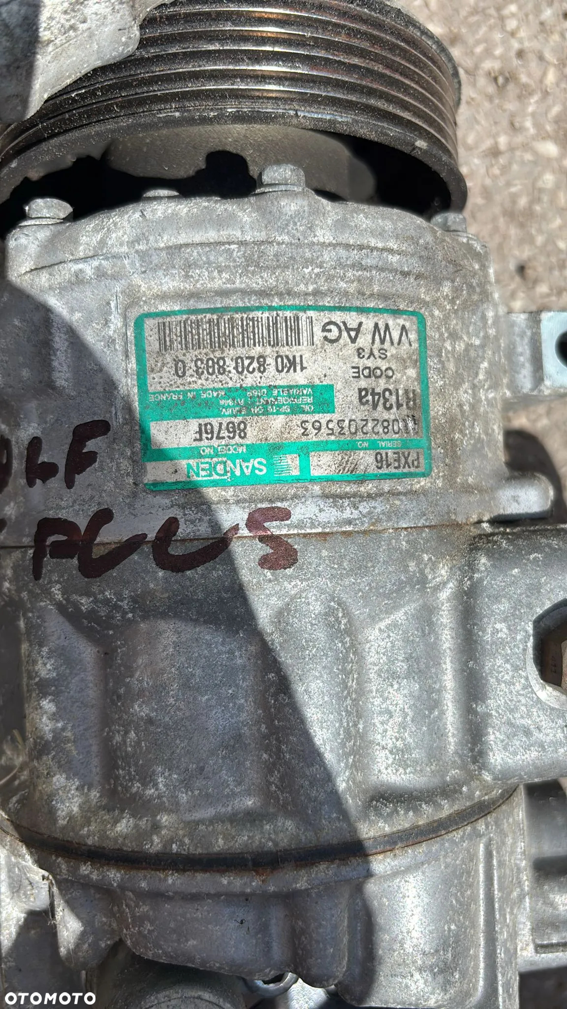 sprężarka kompresor klimatyzacji  VW GOLF PLUS V   2.0 tdi   1K08208030 - 3